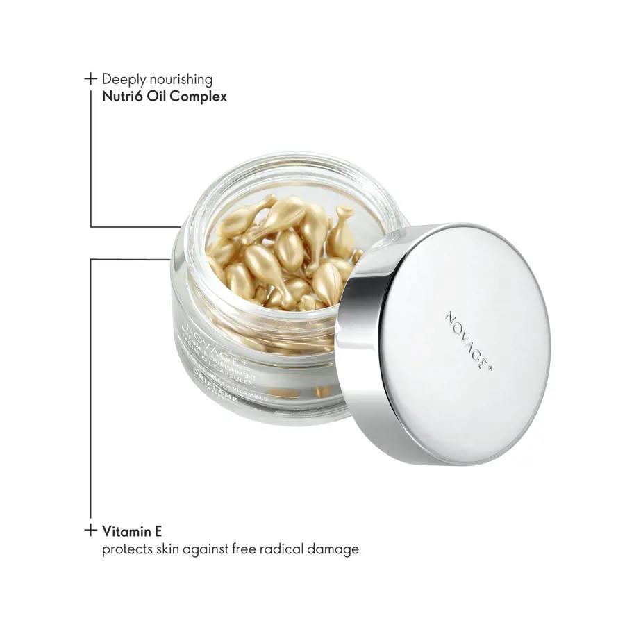 کپسول های روغنی مغذی و آبرسان صورت و گردن نوویج پلاس