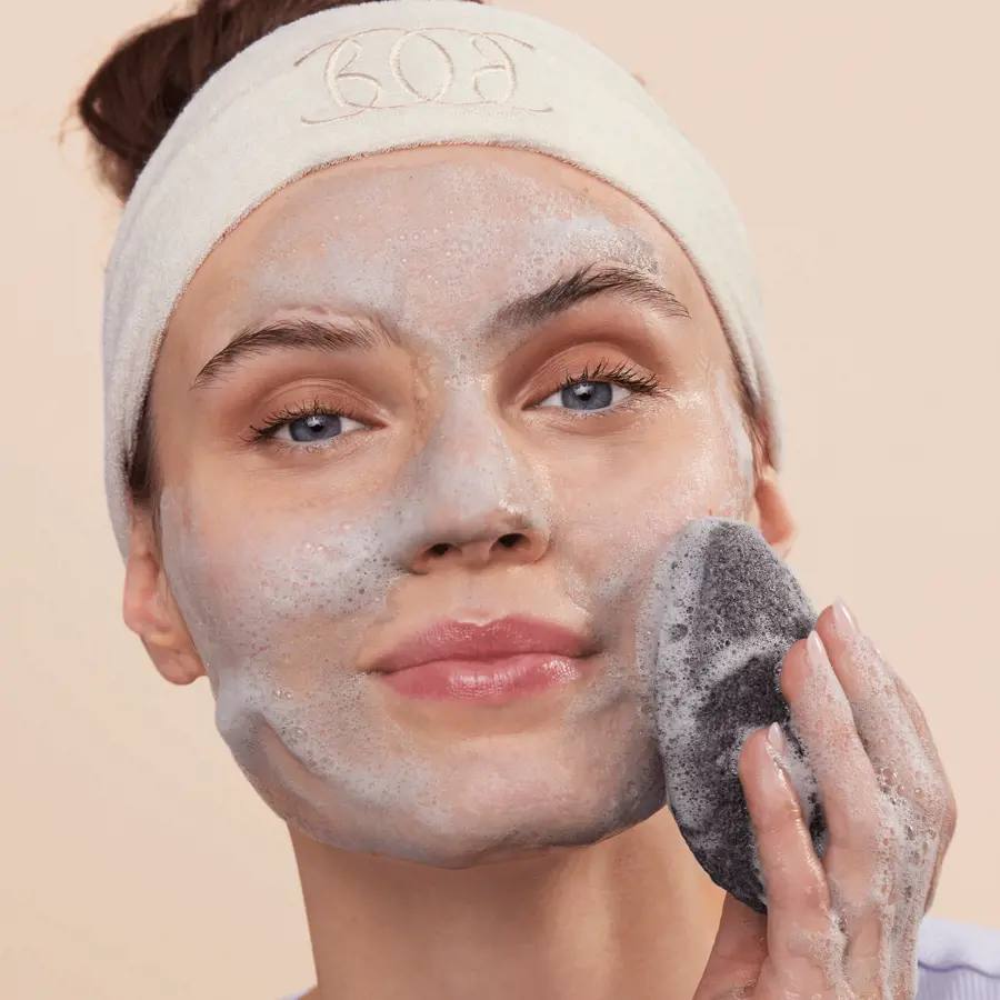 اسفنج کونیاک زغالی قطره ای شکل