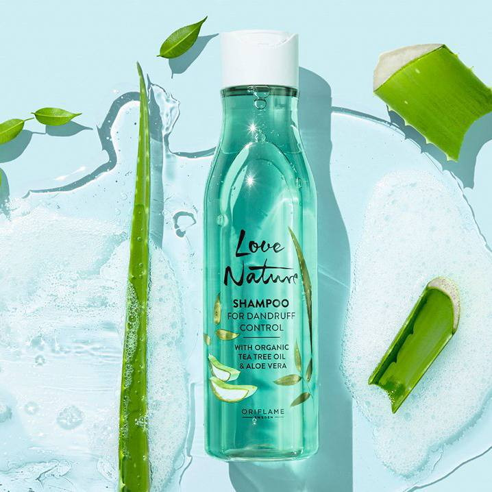 شامپو با روغن ارگانیک درخت چای و آلوورا برای کنترل شوره لاونیچر