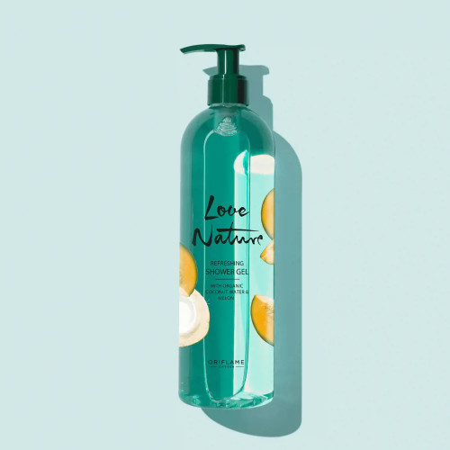 ژل دوش خنککننده با عصاره نارگیل و طالبی لاو نیچر