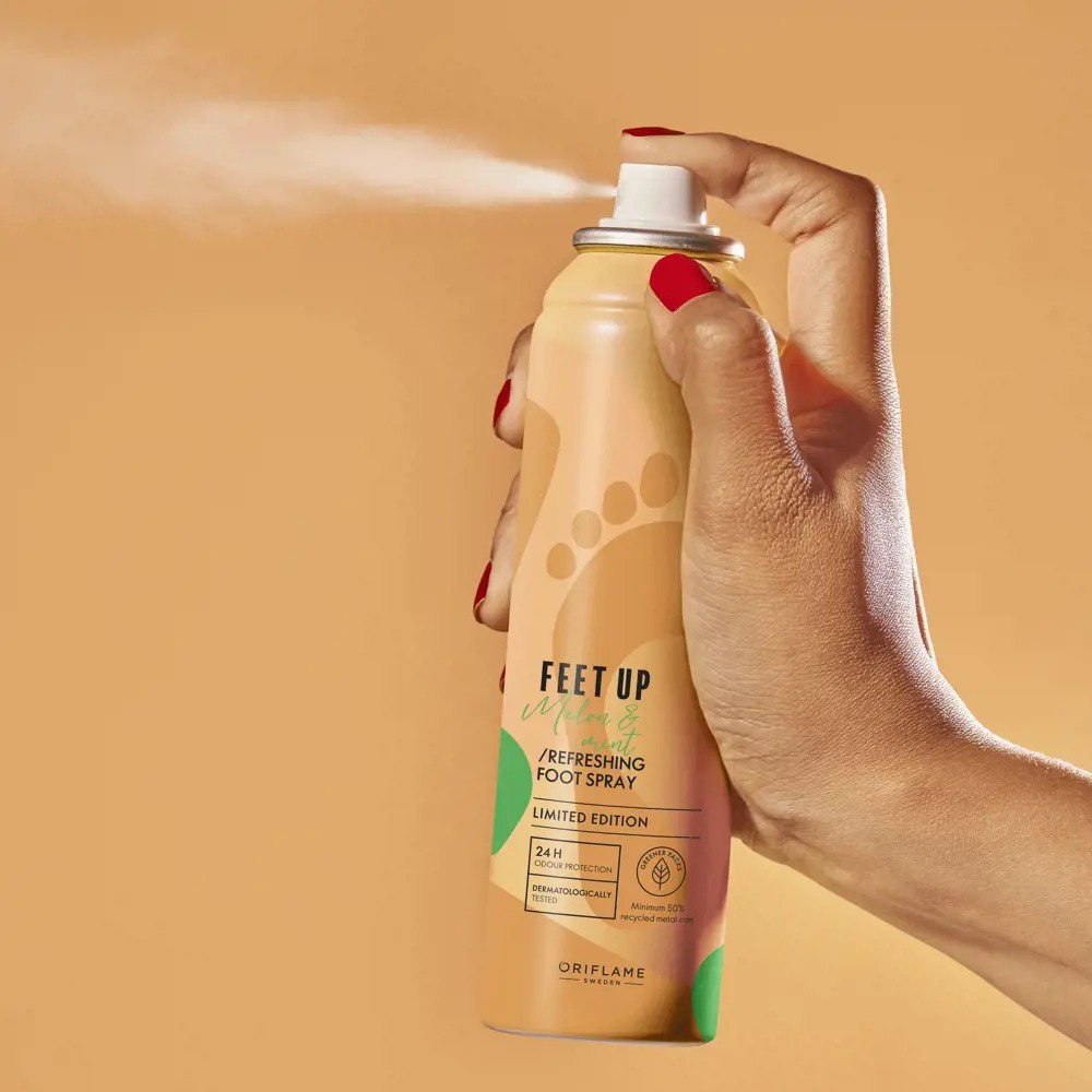 اسپری خنک‌کننده پا با عصاره طالبی و نعناع فیت‌آپ